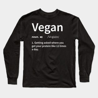 Vegan Definition Long Sleeve T-Shirt